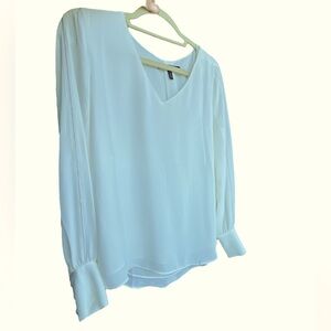 White House, black market blouse with sleeve detail